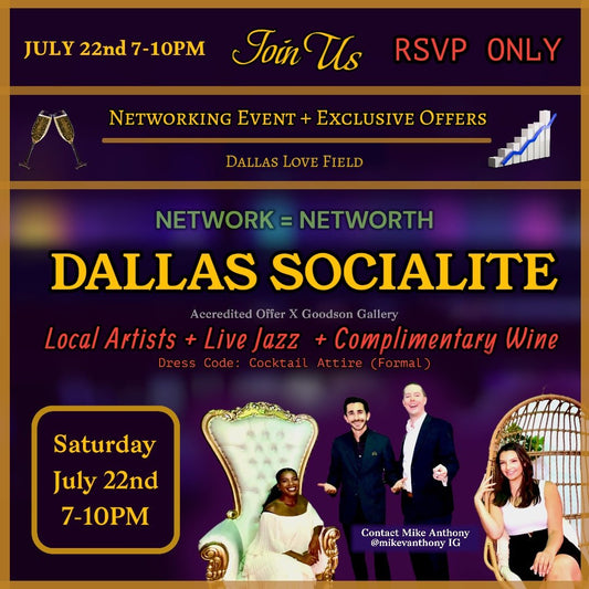 Dallas Anticipates the Arrival of Dallas Socialite: A Networking Filled with Jazz, Art, and Exclusive Opportunities