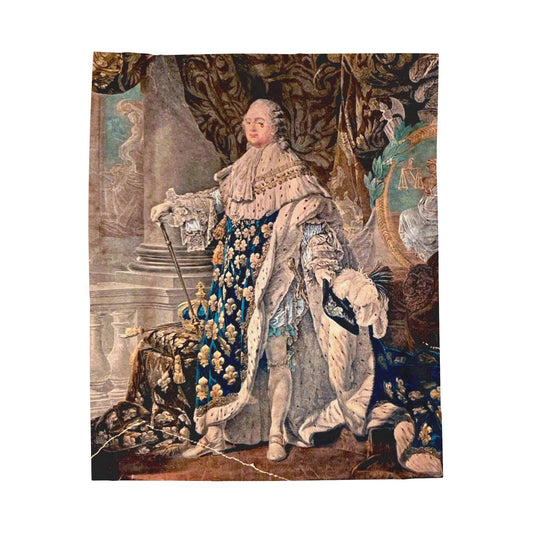 17th C. King Louis Fine Art Plush Blanket