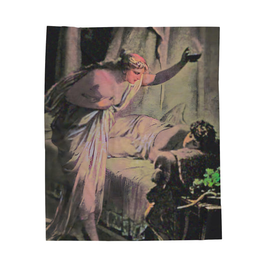 Psyche & Cupid Fine Art Plush Blanket