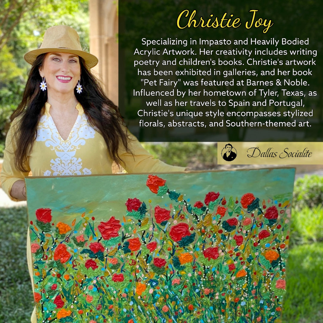 christie joy artist biography portrait image with text dallas texas goodson gallery