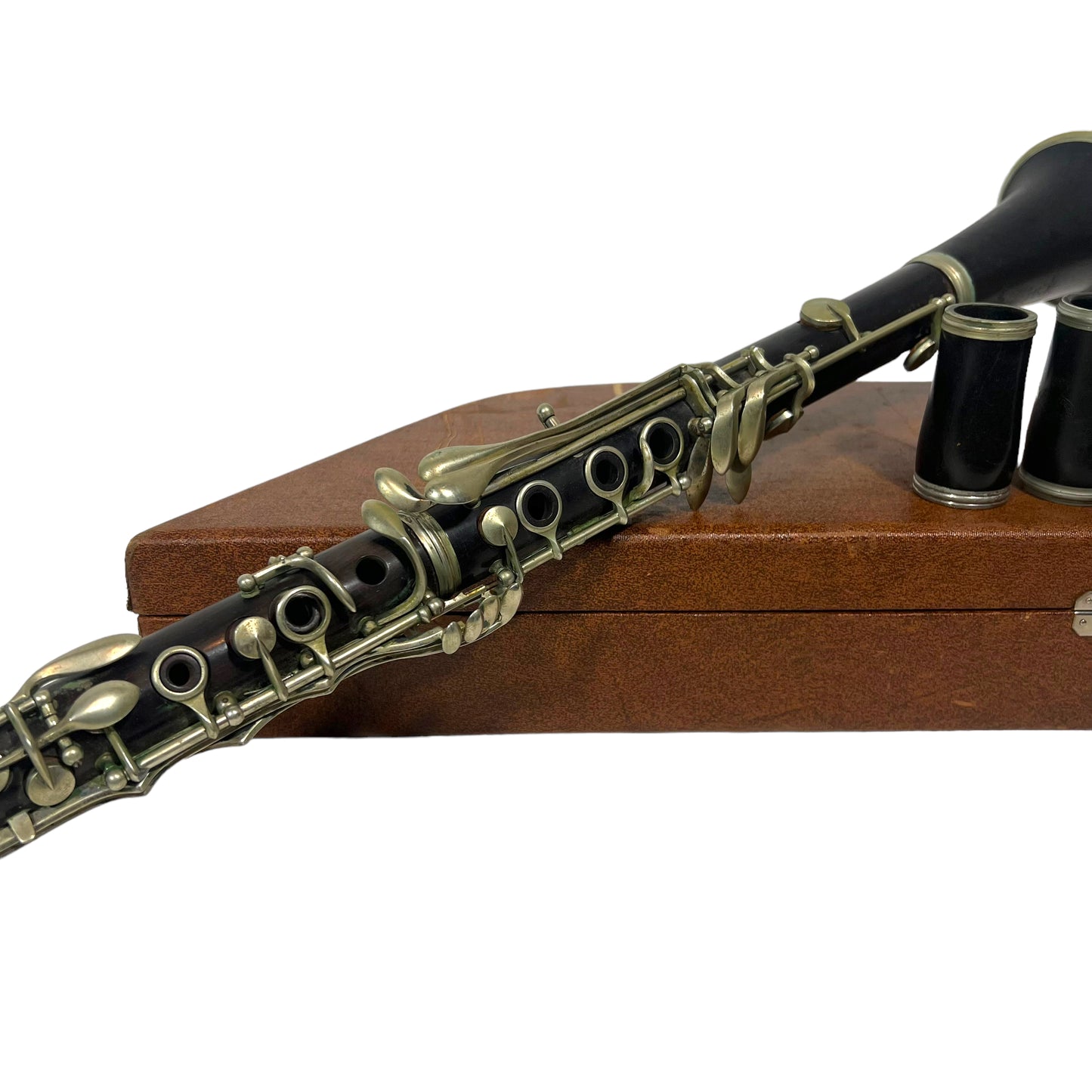 Aguste Crampon 1900-1925 Antique Clarinet Silver Plate Woodwind Instrument
