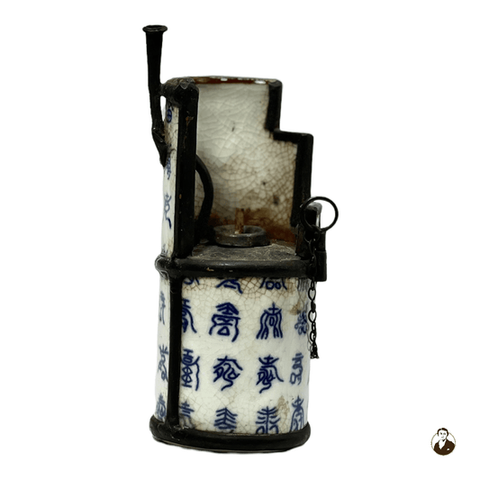 1830-1850 China Porcelain Opium Pipe
