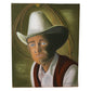 "Blue Eyed Cowboy" 1976 Oil Pastel Portrait by Elaine Holder