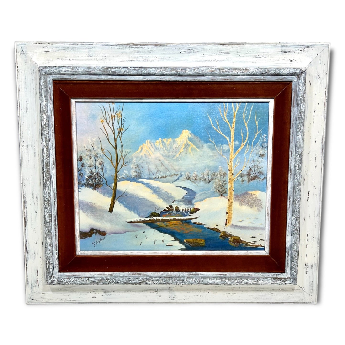 Custom Framed Winter Landscape Phyllis Arthur