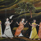 Radha & Friends North India Large Painting Circa 1880