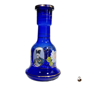 19th Century Cobalt Glass Persia Hookah Base