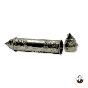 19th Century Victorian Silver-Plate Cigar Tube